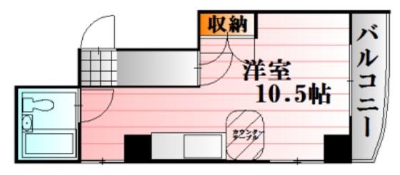 YZ BLD緑井(ワンルーム/2階)の間取り写真