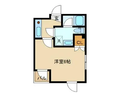 中野弥生町 APTI(1K/2階)の間取り写真