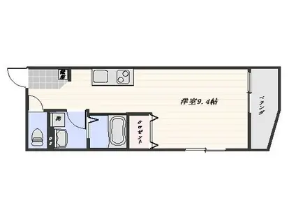 PARK SIDE SHINYASHIKI(ワンルーム/5階)の間取り写真