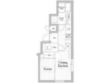 クレアティフ南品川(1DK/1階)の間取り写真