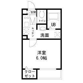 ARGIONE坂上(1K/1階)の間取り写真