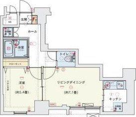 VIDA033(1LDK/1階)の間取り写真