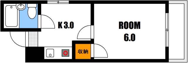 YHT BUILD(1K/3階)の間取り写真