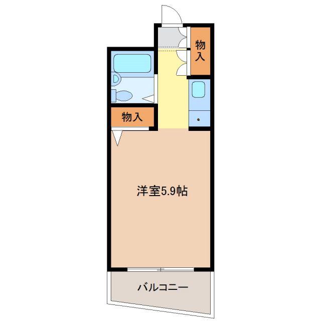 セリニティー一社(ワンルーム/3階)の間取り写真