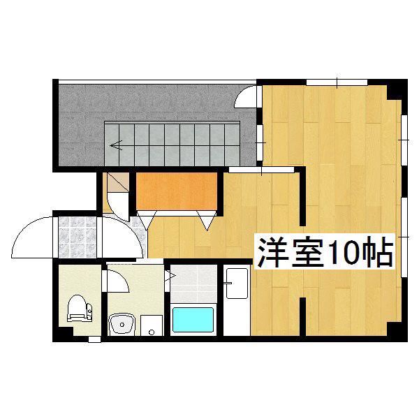 峯ビル(ワンルーム/6階)の間取り写真