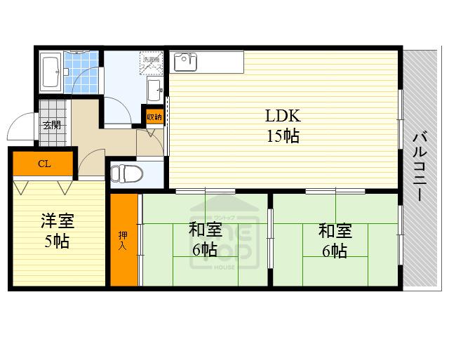 グランドメゾン(3LDK/1階)の間取り写真