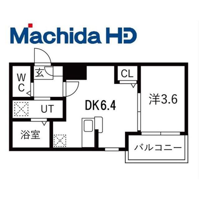 賑町シーエム・ディス(1DK/1階)の間取り写真