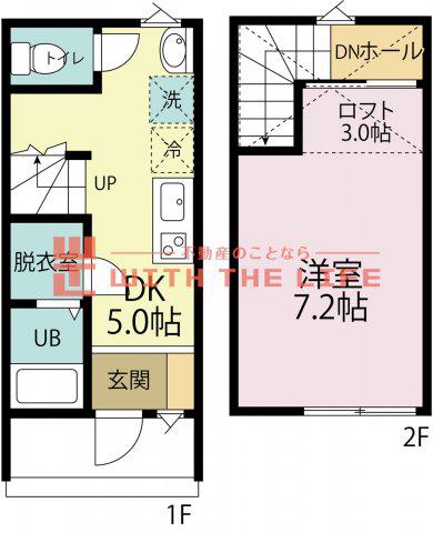 ナナザスタイル長浜(1SDK/1階)の間取り写真