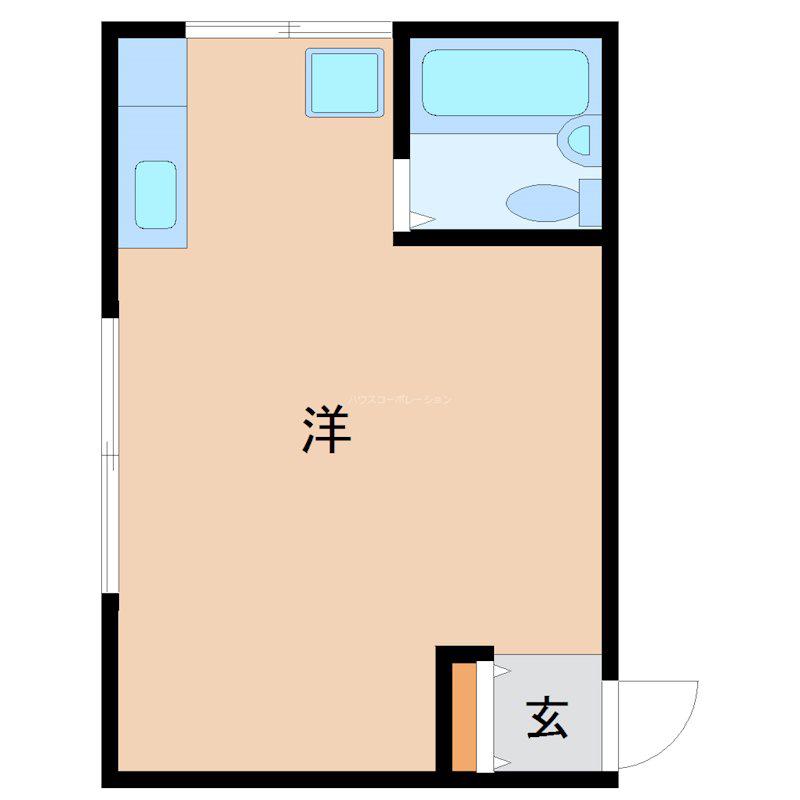 ハイム出屋敷(ワンルーム/4階)の間取り写真