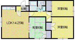アルゴ植木(3LDK/2階)の間取り写真