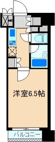 ルーブル川崎伍番館(1K/7階)の間取り写真