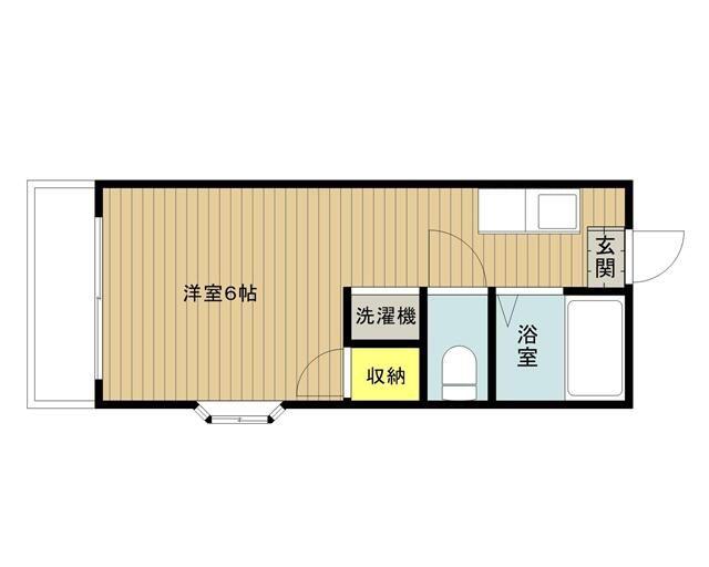 フラワーハイツ(ワンルーム/3階)の間取り写真