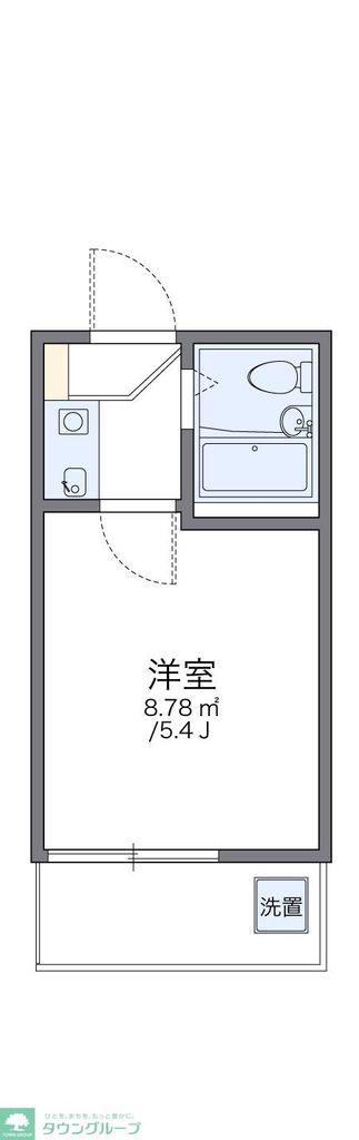 レオパレス西川口第2(1K/2階)の間取り写真