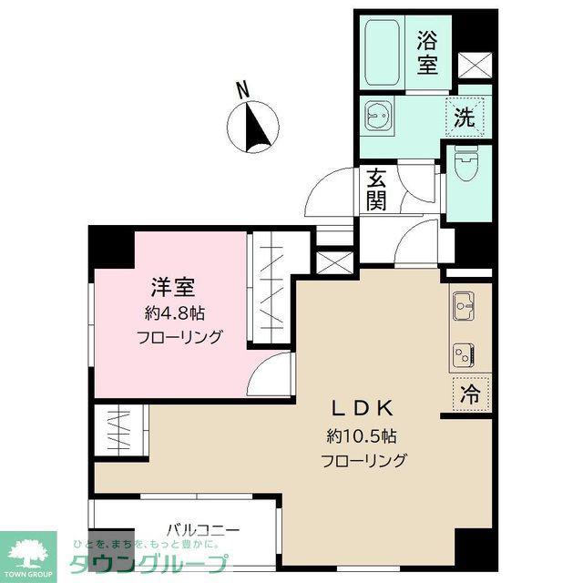 LOTUS KAMATA(1LDK/7階)の間取り写真
