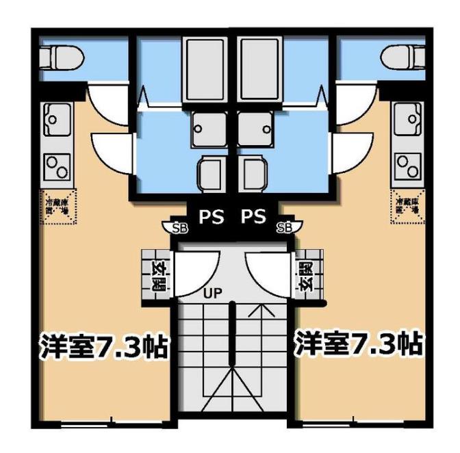 KIフラット山吹町(ワンルーム/4階)の間取り写真