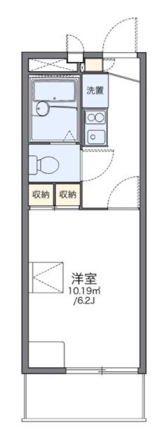 レオパレスアオキ(1K/1階)の間取り写真