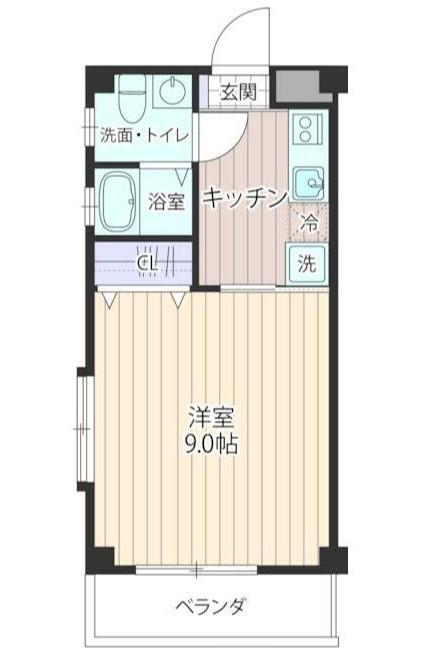 エクセルコート(1K/3階)の間取り写真