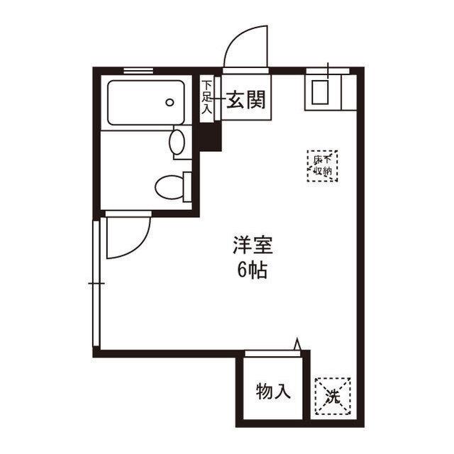 パークアレイ井荻(ワンルーム/1階)の間取り写真