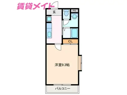 プレミール・レイ(1K/2階)の間取り写真