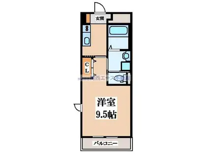 LIEN SHATEAU(1K/2階)の間取り写真