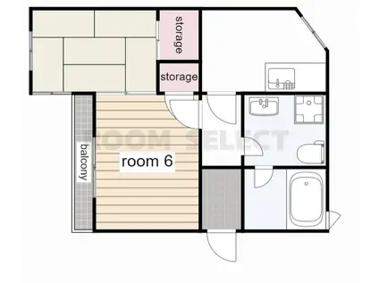 田代ハイム(2DK/3階)の間取り写真