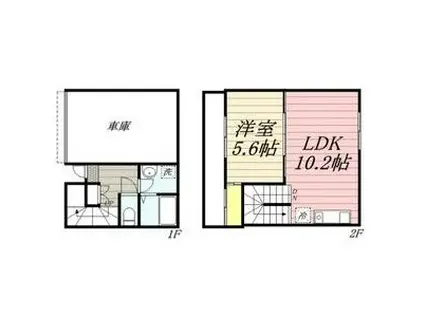 LA LUCE ラルーチェ(1LDK/1階)の間取り写真