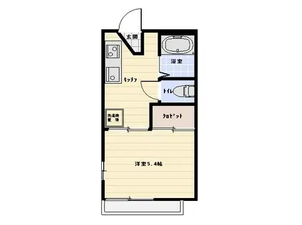 コーポラス・ストーク(1K/2階)の間取り写真