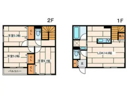 EMPRESS TREE V(3LDK/1階)の間取り写真