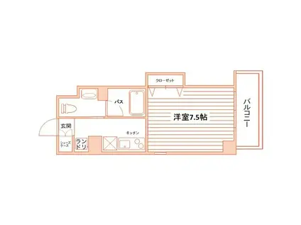 NEXTAGE.I(1K/7階)の間取り写真