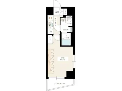 ブライズ亀戸(1K/9階)の間取り写真