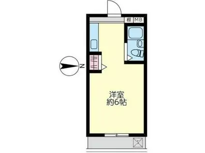 タプラ下荻野(ワンルーム/1階)の間取り写真