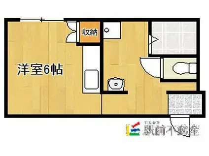 サンライトビル(ワンルーム/2階)の間取り写真