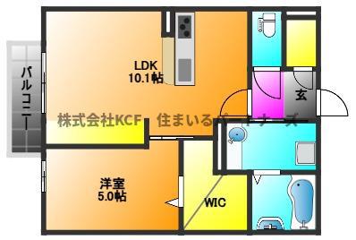 カンパーナ(1LDK/1階)の間取り写真