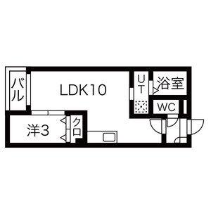 WARREN SHIBATAI(1LDK/3階)の間取り写真