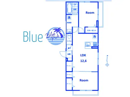 イーストピークヴィオレ(2LDK/3階)の間取り写真