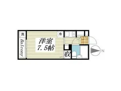 メゾン・ド・コリーヌ(ワンルーム/3階)の間取り写真