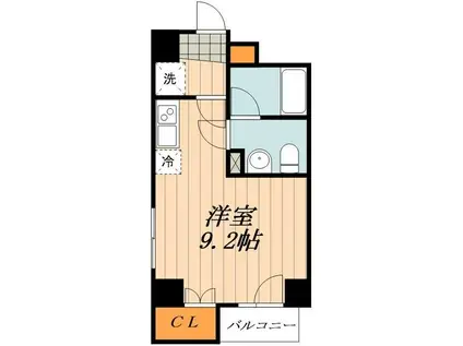 KS入谷イースト(ワンルーム/4階)の間取り写真