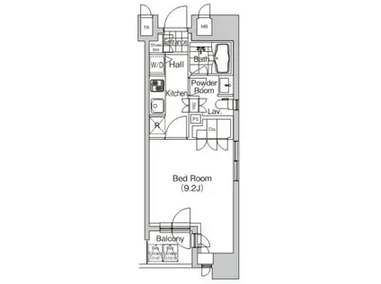 プライムアーバン池袋(1K/6階)の間取り写真