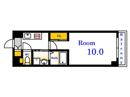 エイレーネ大手町(1K/5階)の間取り写真