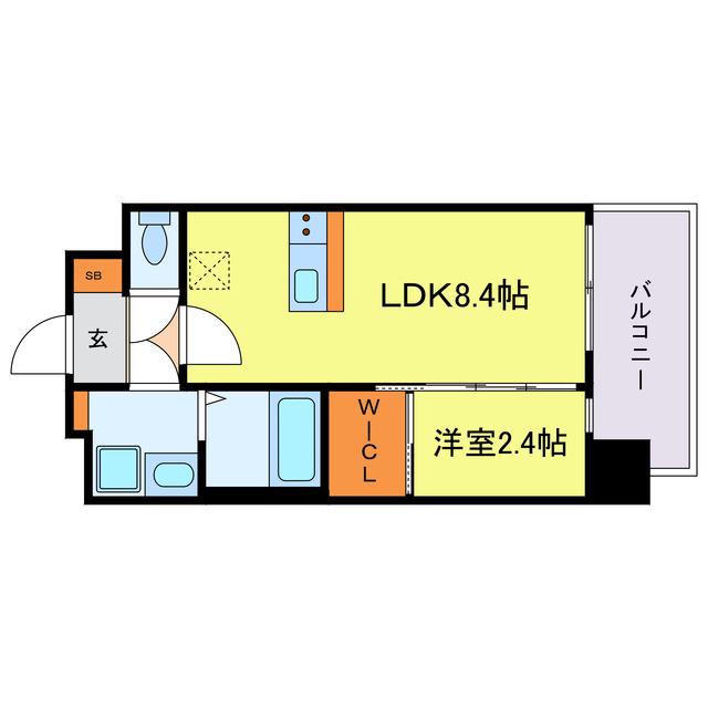 セレニテ梅田北アリエ壱番館(1LDK/4階)の間取り写真