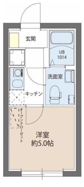 レピュア綾瀬レジデンス(1K/4階)の間取り写真