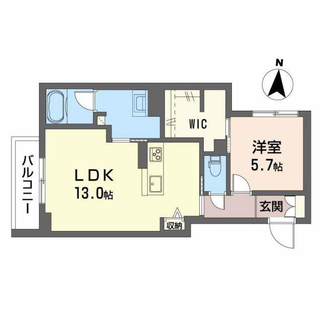 オルトペディアA(1LDK/3階)の間取り写真