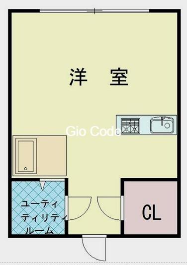 シャンブル英美IV(ワンルーム/4階)の間取り写真