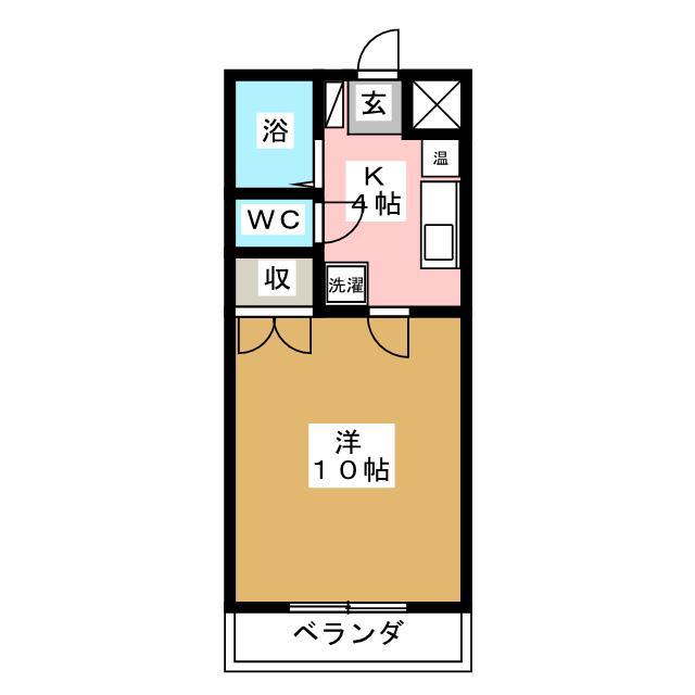 スコラハウスS(1K/1階)の間取り写真