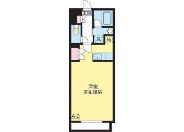 ザ・ロイヤルI(ワンルーム/3階)の間取り写真