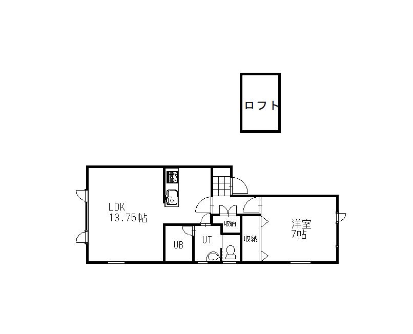 ハイムプライズ(1LDK/2階)の間取り写真