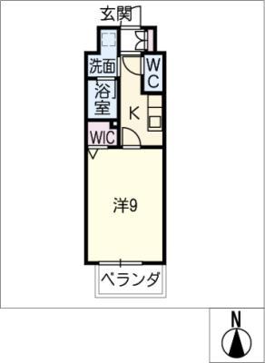 RENAISTERIA MOTOYAMA(1K/5階)の間取り写真