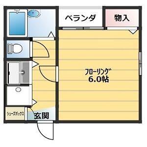 プライムハウス豊南(1K/4階)の間取り写真