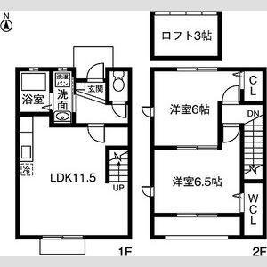 M.GRACIA西(2LDK/1階)の間取り写真