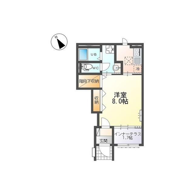 大曽根原町アパート2(1K/1階)の間取り写真